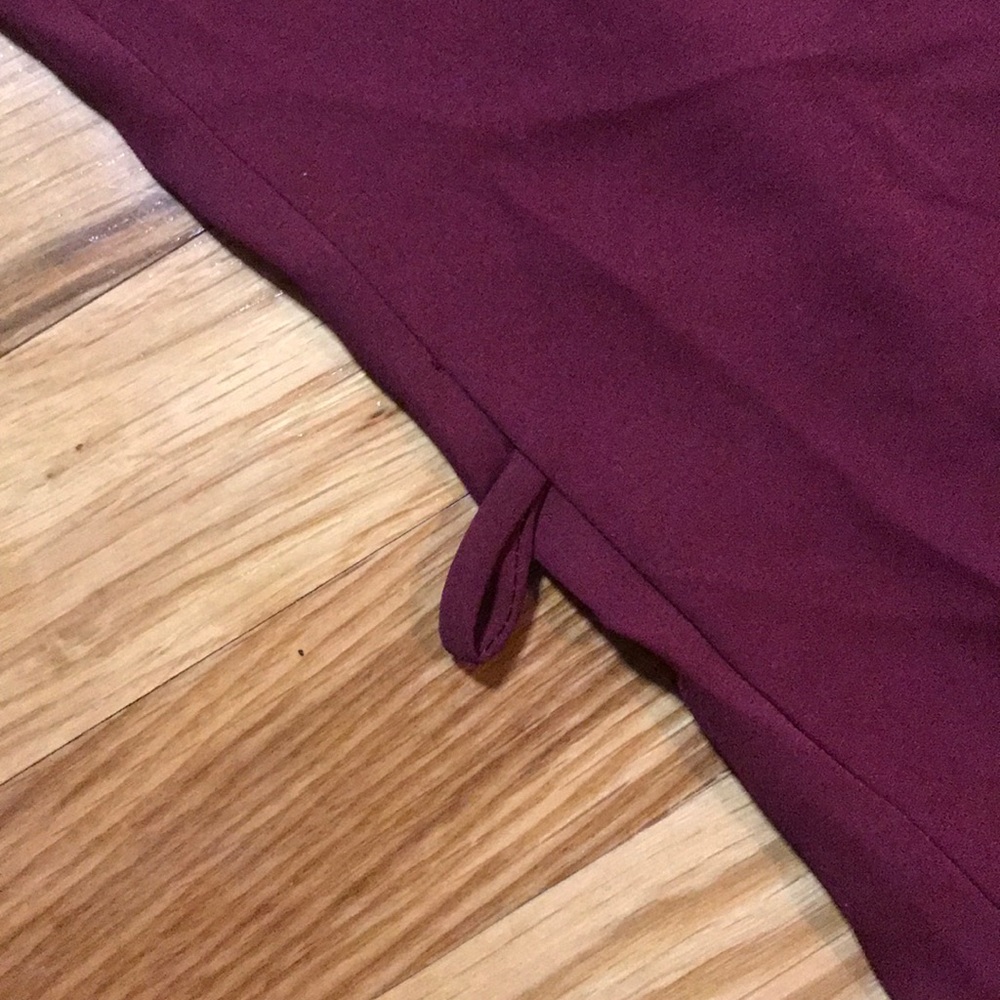 BURGUNDY SLIP DRESS - Picture 4 of 4